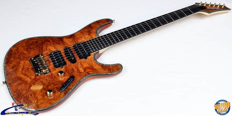 Ibanez Iron Label S Series SIX70FDBG Electric Guitar, Bubinga Top