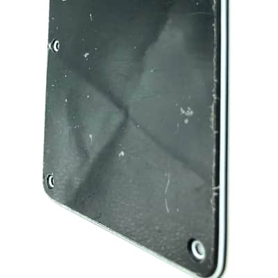 Stratocaster Style NOS 3-Ply Modern Style Back Plate Tremolo Cover Black image 2