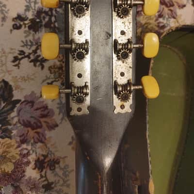 all-original 1943 Harmony Melody Ranch Gene Autry parlor acoustic vintage western cowboy guitar, parlour image 22
