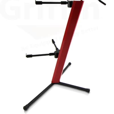 GRIFFIN Two Tier Column Keyboard Stand – Mic Boom 2 Arm Double Mount Studio Gear image 7