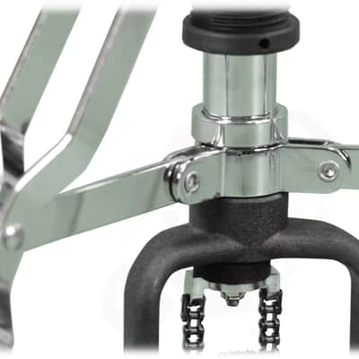 GRIFFIN 2 Leg Hi-Hat Stand (QuickAction X Series) – For Heavy Duty Cymbals, Double Braced Chrome Base Converts to No-Leg Mount for Drummers with Drum Key image 9