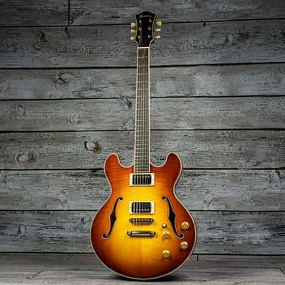 Eastman T185MX Thinline Electric Guitar - Goldburst image 2
