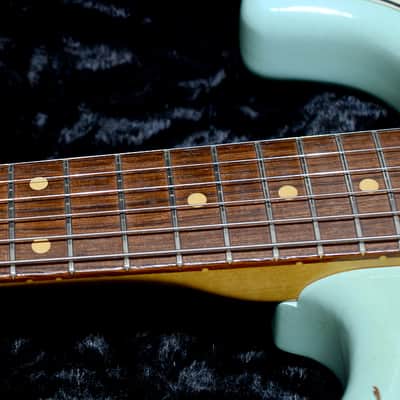 Fender Custom Shop 1960 Stratocaster Relic Sonic Blue 2001' image 5