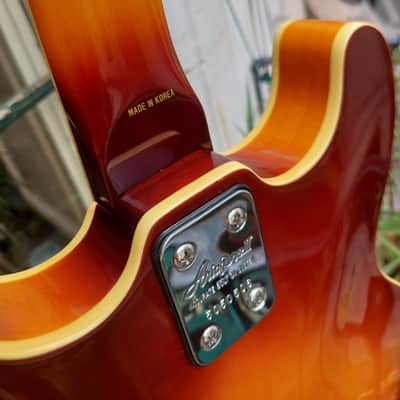 1986 Aria Pro II TA-40 Sunburst MI Korea ES-335 Style Jazz image 21