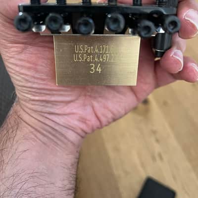 Floyd Rose Original  Black Made in Germany with 34mm Brass Block R3 nut image 8