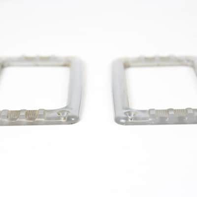 RARE 1962 Vintage Gretsch Ronny Lee Perl Mounting Neck/Bridge Pickup Ring Set w/Original Screws USA 1960s image 5