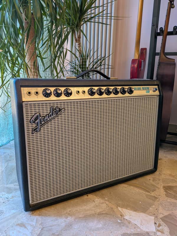Fender '68 Custom Deluxe Reverb 2-Channel 22-Watt 1x12" Guitar Combo 2013 - Present - Black image 1