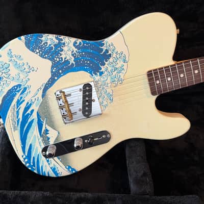 Fender MIJ Art Canvas Esquire 2024 "The Great Wave Off Kanagawa" by Katsushika Hokusai Limited Made in Japan image 1