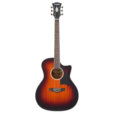 D'Angelico Excel Gramercy Grand Auditorium A/E Guitar - Mahogany Burst image 2