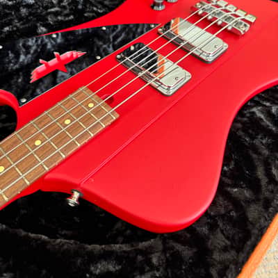 Mike Lull Jeff Ament Signature JAXT4 2015 Pearl Jam Satin Cardinal Red image 3