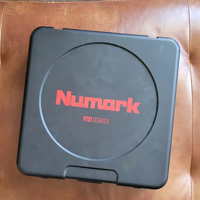 Numark PT01 Scratch Portable Turntable with DJ Scratch Switch 2010s - Black & Blue image 1