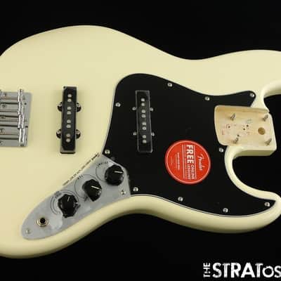 Fender Squier Affinity Active Jazz BASS LOADED BODY Preamp Olympic White image 1