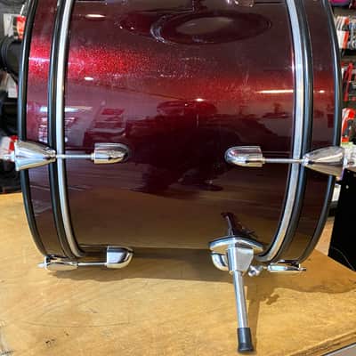 Ludwig Accent CS Combo Junior Gloss Red Sparkle Finish 2-Piece Drum Shell Pack image 7