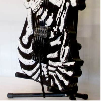 Firefly FFSL-MBKSL-744 Classic Series Electric Guitar (Shredder) - Black with White Skull and Bones body. image 5