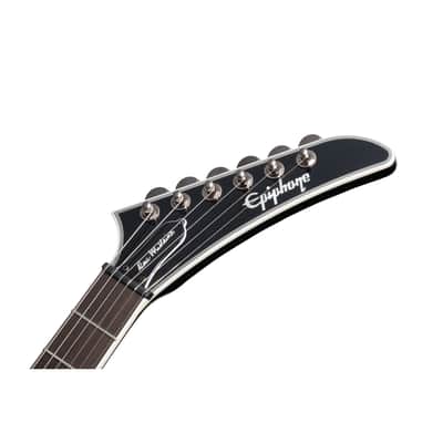 Epiphone Dave Mustaine Signature Flying V Custom Guitar w/ Seymour Duncan Pickups - Black Metallic image 12
