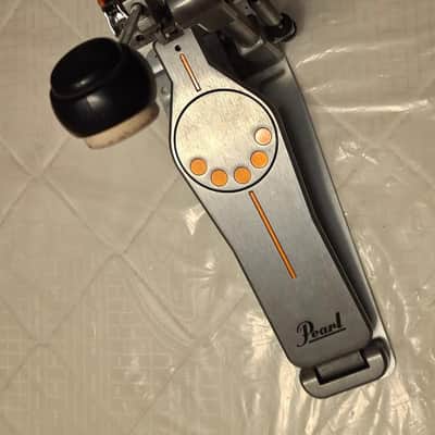 Pearl P930 Demonator Longboard Chain Drive Single Bass Drum Pedal 2010s - Chrome / Orange image 3