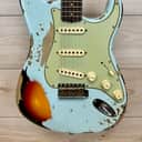 Fender Custom Shop Ltd 1961 Stratocaster Super Heavy Relic, Aged Sonic Blue over 3-Color Sunburst #7075