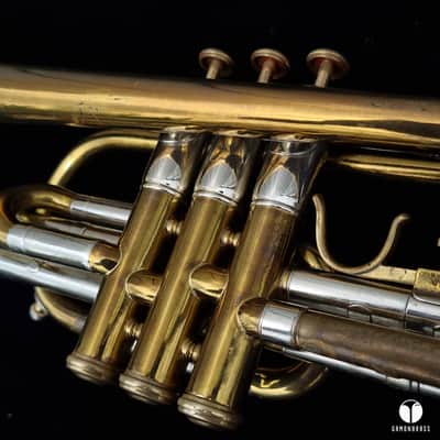F.E. Olds Standard Los Angeles Bb cornet LM gamonbrass case mouthpiece image 20