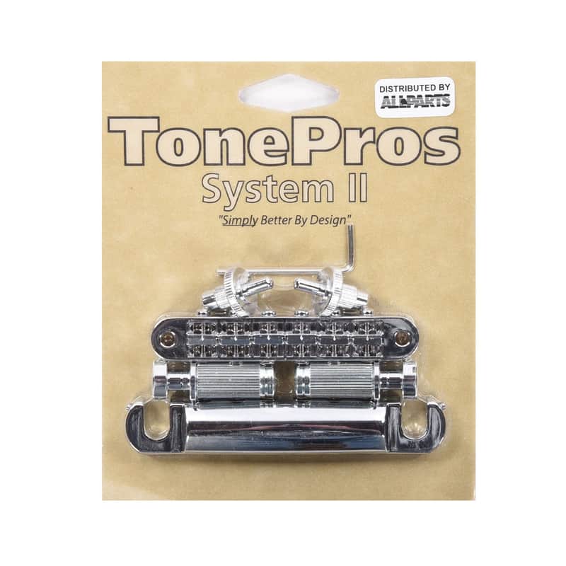 TonePros TonePros LPM04 Standard Tune-o-matic Bridge and Tailpiece Set - Chrome - New