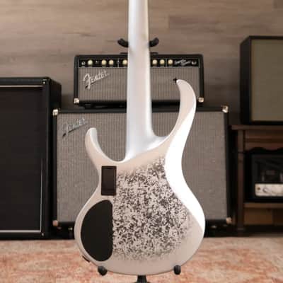 Ibanez BTB25TH5SLM 5-String Bass Guitar - Silver Blizzard Matte image 9