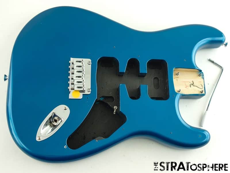 Fender Standard Stratocaster Strat BODY HARDWARE, Poplar, Aqua Marine Metallic image 1