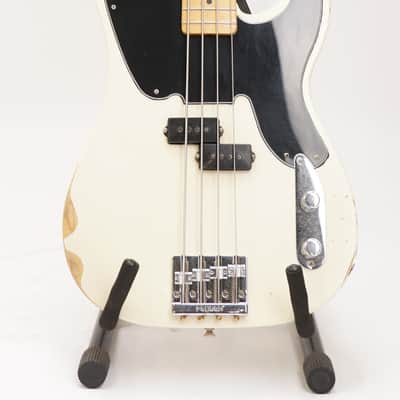 Fender Mike Dirnt Road Worn 4-String Precision Bass (Right-Handed, White Blonde) image 1