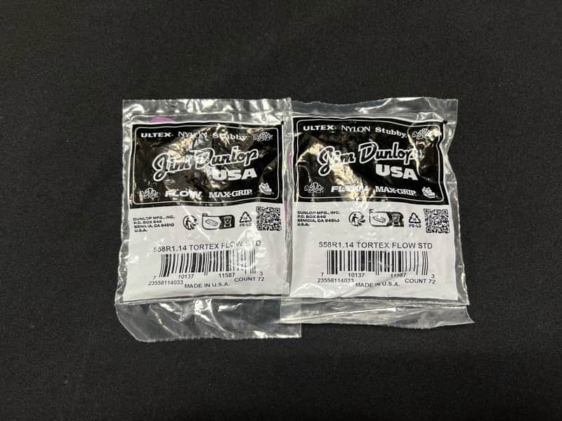 Dunlop Tortex Flow - Standard 1.14mm Guitar Picks - Two 72 Packs image 1