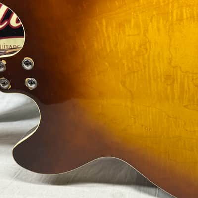 Harmony USA H-64 h64 Meteor Semi-Hollowbody Guitar with Case - repaired headstock image 14