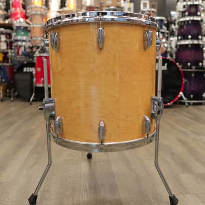 Vintage 80s Gretsch Square Badge 16x16" Floor Tom image 4