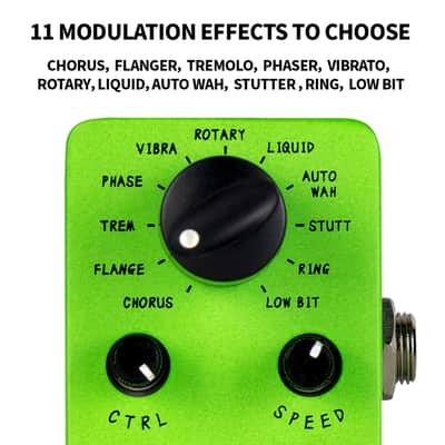 Flamma FC05 Modulation Pedal Mod Guitar Pedal 11 Modes :Chorus Flanger Ring Tremolo Auto Wah,price include the import duty to US buyer image 3