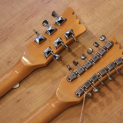 Mosrite ‘Joe Maphis’ Style Double Neck 1966 Blue image 7