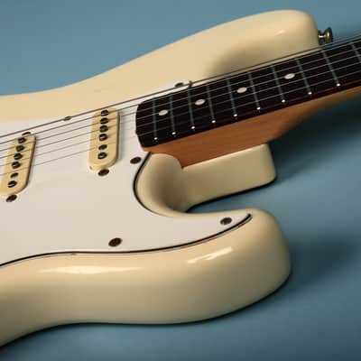 1986 Squier White Japan Stratocaster Electric Guitar image 10