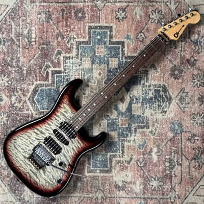2023 Charvel MJ San Dimas Style 1 HSH FR PF QM Midnight Glow MIJ Made In Japan Electric Guitar W/ Original Case! image 3