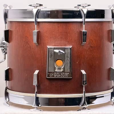 Sonor 20/12/13/16" Early 80's Phonic Drum Set - Red Mahogany Veneer image 4