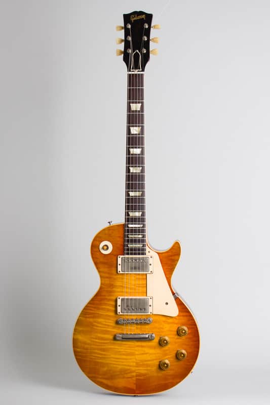 Gibson  Les Paul Standard Solid Body Electric Guitar (1959), ser. #9-1854, original brown hard shell case. image 1