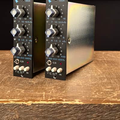 Immagine API 550A Classic 2006 Saul Walker 500 Series Equalizer Pair. Rare! Like The Vintage - 2