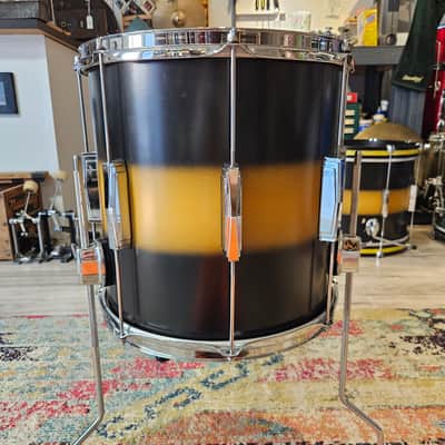 Ludwig Club Date USA 18-14-10" Maple/Poplar 7-ply Shells - Black/Gold Duco image 15