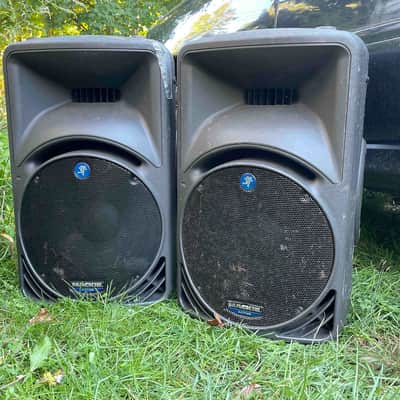 Mackie RCF SRM450 Powered PA Speaker PAIR, One Made in Italy, One Made in USA Loud & Proud image 1