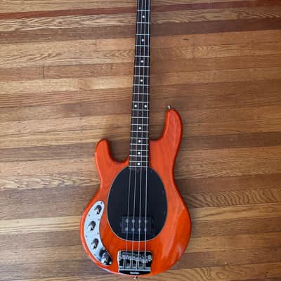 Ernie Ball Music Man Sting Ray 4 2003 - Translucent Orange Left Handed image 1