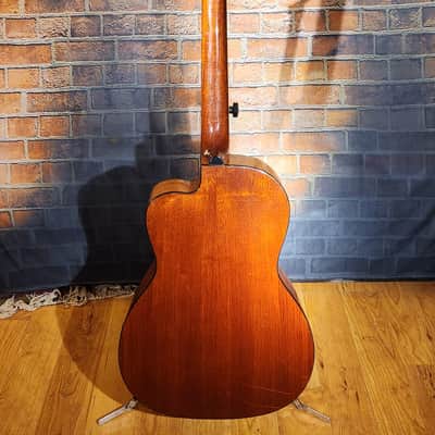 Amazing Hand Crafted Steel-String Acoustic Guitar Tobacco Burst 12 Fret Cutaway-Ebony Board-Spruce Top-Mahogany Back & Sides image 2