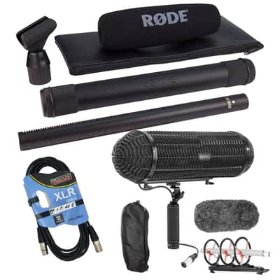 Rode NTG3 Precision RF-Biased Shotgun Microphone, Movo BWS1000 Blimp, XLR Cable Bundle image 1