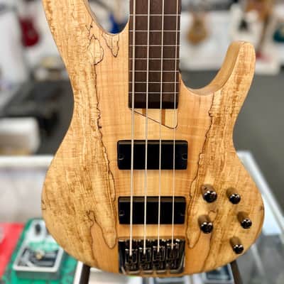 ESP LTD B-204SM Fretless Bass Guitar - Natural Satin image 2