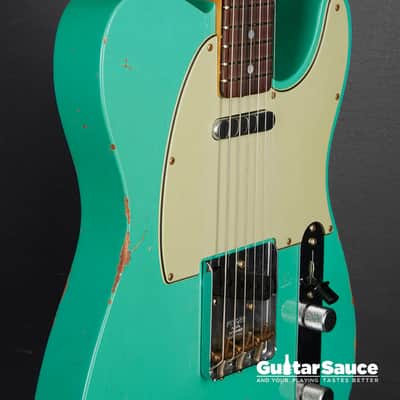 Fender Custom Shop 64 Telecaster Relic Aged 2024 - Sea foam Green (Cod.1840NG) image 8