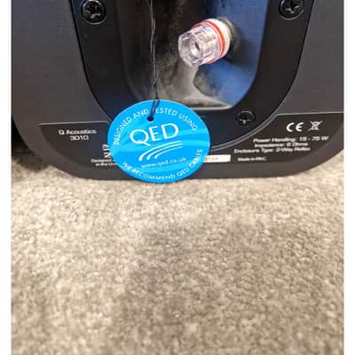 Q Acoustics 3010 HI-FI Speaker Pair - Black HI-FI Speakers - Compact Design - Excellent w/ & tags image 3