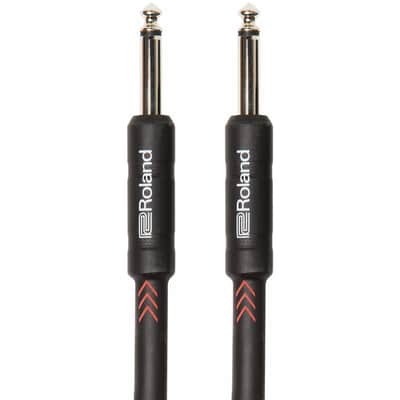Roland 15-Foot Instrument Cable, Straight-Straight, Black Series - 5 Pack w/ Picks image 2
