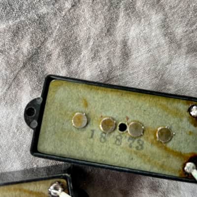 1970s Fender Precision Bass pickup set. Needs repair image 4