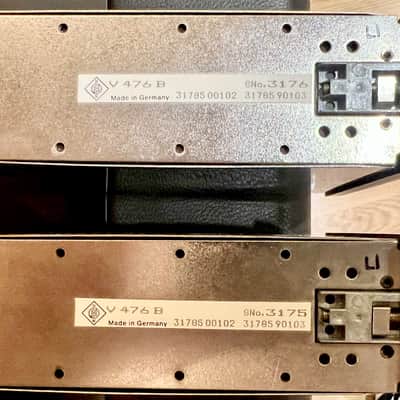NEUMANN V476 B PAIR 85/86 (Consecutive Serial Numbers) - All Original and Fully Tested image 4