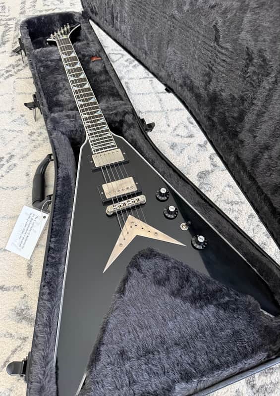 Gibson Custom Shop Dave Mustaine Flying V EXP – Ebony VOS (Limited Edition)