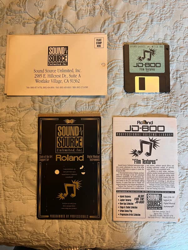 Roland Sound Source Unlimited JD-800 "Film Textures" JD-803
