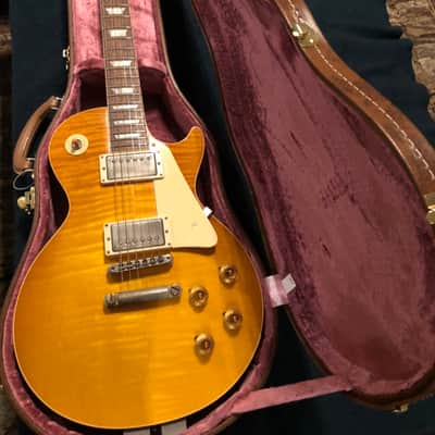 Gibson  Custom Shop Historic '58 Les Paul Standard VOS Honey Lemon 2019 Honey Lemon image 1